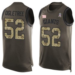 Limited Men's Alec Ogletree Green Jersey - #52 Football New York Giants Salute to Service Tank Top