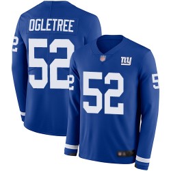 Limited Men's Alec Ogletree Royal Blue Jersey - #52 Football New York Giants Therma Long Sleeve