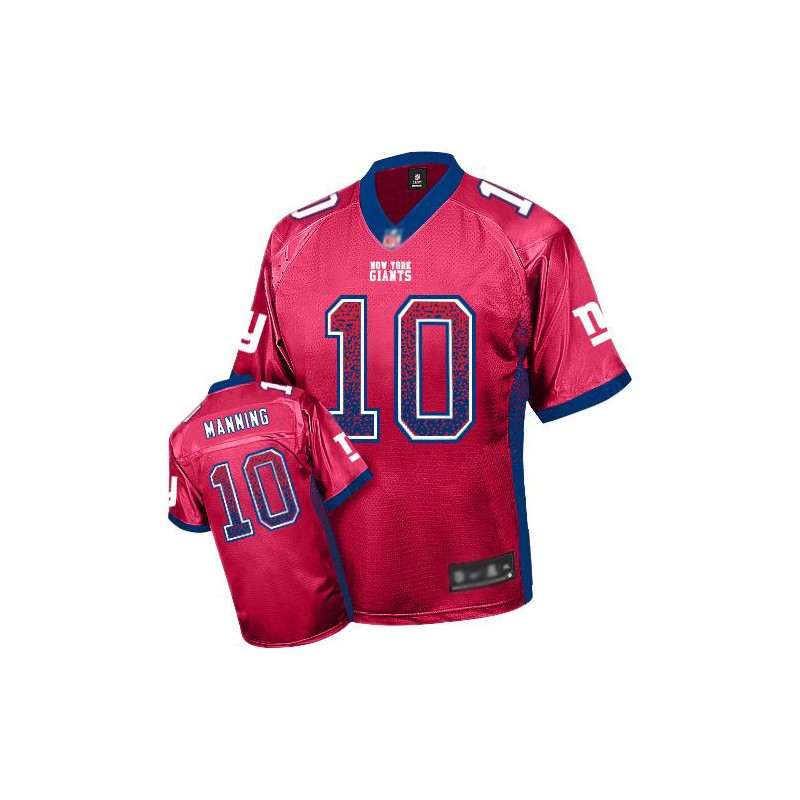 كلب البوبي Elite Men's Eli Manning Red Jersey - #10 Football New York Giants Drift  Fashion Size 40/M كلب البوبي
