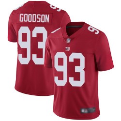 Limited Men's B.J. Goodson Red Jersey - #93 Football New York Giants Inverted Legend