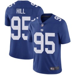 Limited Men's B.J. Hill Royal Blue Home Jersey - #95 Football New York Giants Vapor Untouchable