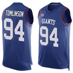 Limited Men's Dalvin Tomlinson Royal Blue Jersey - #94 Football New York Giants Player Name & Number Tank Top