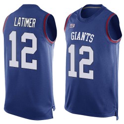 Limited Men's Cody Latimer Royal Blue Jersey - #12 Football New York Giants Player Name & Number Tank Top
