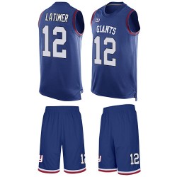 Limited Men's Cody Latimer Royal Blue Jersey - #12 Football New York Giants Tank Top Suit