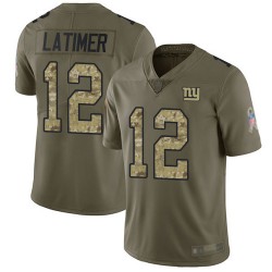 Limited Men's Cody Latimer Olive/Camo Jersey - #12 Football New York Giants 2017 Salute to Service