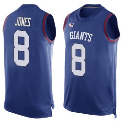 Limited Men's Daniel Jones Royal Blue Jersey - #8 Football New York Giants Player Name & Number Tank Top