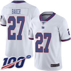 Limited Men's Deandre Baker White Jersey - #27 Football New York Giants 100th Season Rush Vapor Untouchable