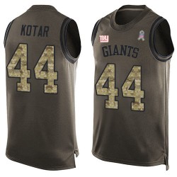Limited Men's Doug Kotar Green Jersey - #44 Football New York Giants Salute to Service Tank Top