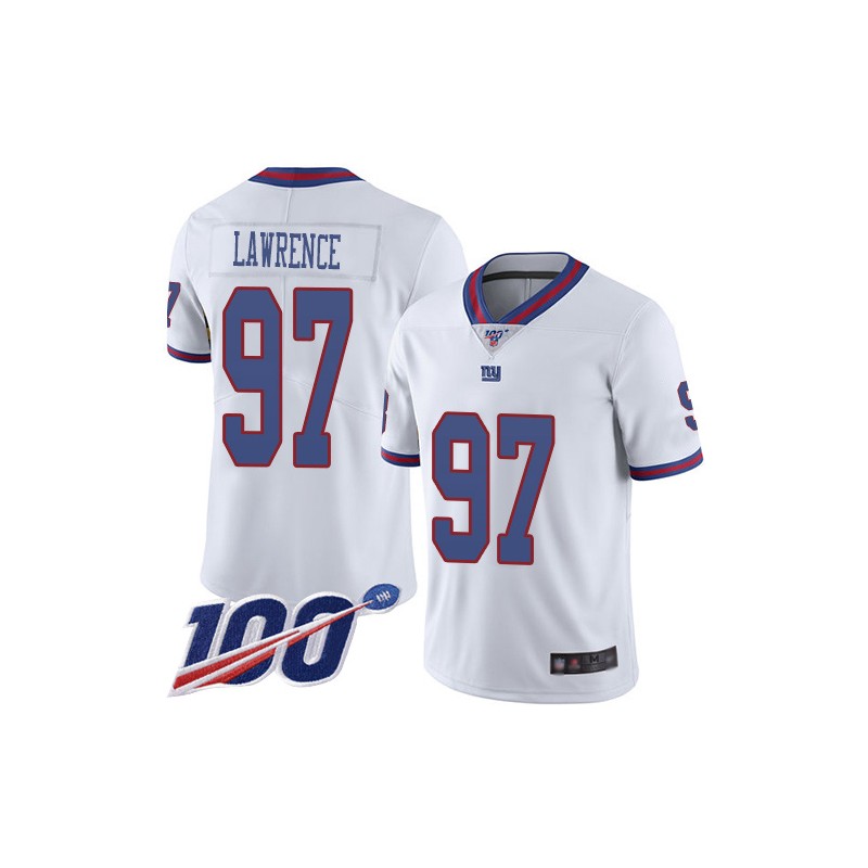 Limited Men's Dexter Lawrence White Jersey - #97 Football New York