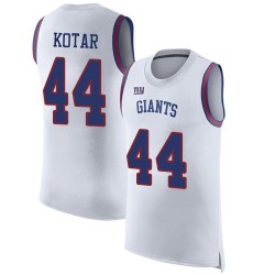 Limited Men's Doug Kotar White Jersey - #44 Football New York Giants Rush Player Name & Number Tank Top