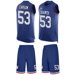 Limited Men's Harry Carson Royal Blue Jersey - #53 Football New York Giants Tank Top Suit