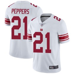 Limited Men's Jabrill Peppers White Road Jersey - #21 Football New York Giants Vapor Untouchable