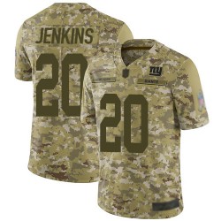 Limited Men's Janoris Jenkins Camo Jersey - #20 Football New York Giants 2018 Salute to Service