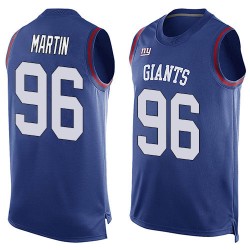Limited Men's Kareem Martin Royal Blue Jersey - #96 Football New York Giants Player Name & Number Tank Top